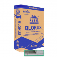 Клей для газобетонных блоков Perel Blokus 40 кг серый Зима